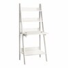 Homeroots 61 in. Particle Board & Laminate Ladder Style Bookcase 333346